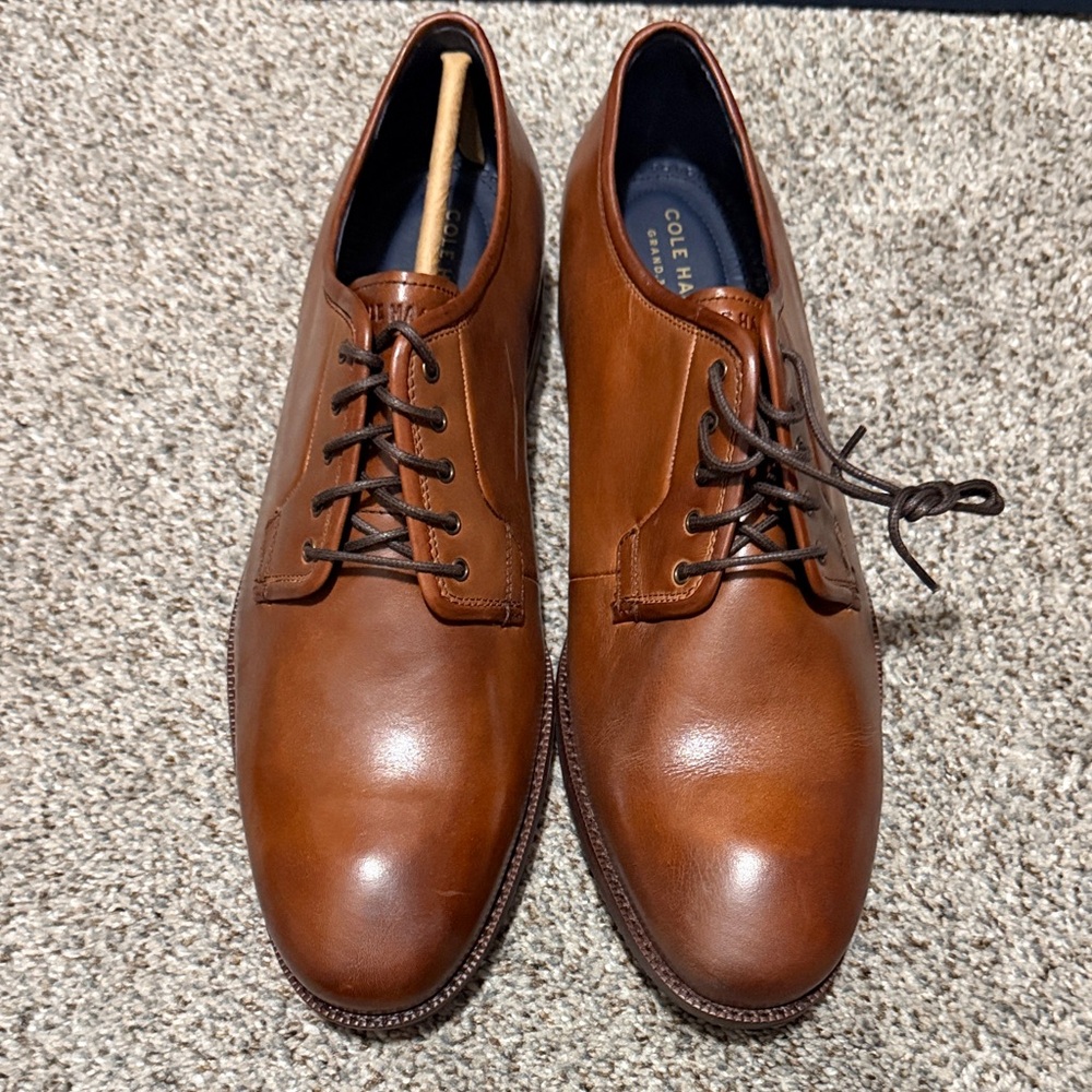 Cole Haan Men's Tan Leather Derbys